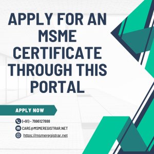 Apply for an msme certificate through this portal
