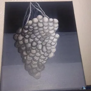 Acrylic Grape Portrait 7 x 10in