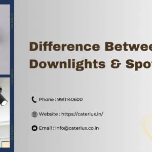 Difference between led downlights & spotlights