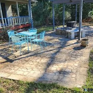 Custom designed artistic patio and walkway