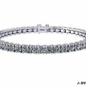 our stunning 78 inch Round CZ Tennis Bracelet in Sterling Silver