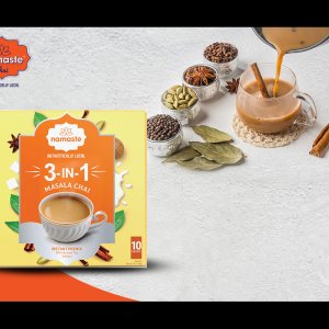 Enjoy the rich flavor of masala chai with namaste chai