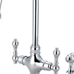 Explore Vintage Kitchen Faucet with Brass Sprayer