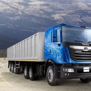 Tata prima trucks for transport construction materials