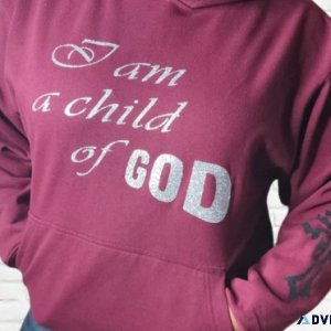 I am a Child of God" Glitter Women s Hoodie