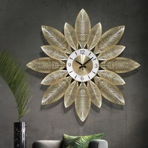 Metal wall décor clock india