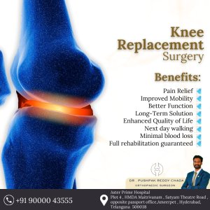 Knee replacement surgeon in hyderabad | dr pushpak reddy chada