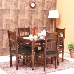 Segur solidwood 4 seater dining set