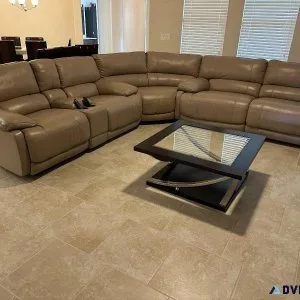 Leather Sectional Sofa and Reclining Chair