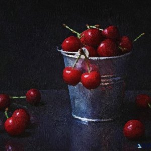 Fruit Palette Knife Painting