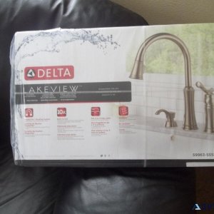 NewDelta Lakeview Pull-Down Kitchen Faucet in Stainless Nickel