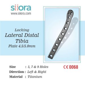 Locking lateral distal tibia plate 45/50 mm | Siora Surgicals