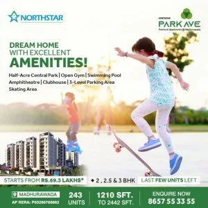2 & 3 bhk luxury apartments for sale in madhurawada, vizag