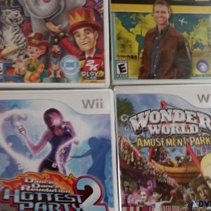 lot of 4 nintendo wil games