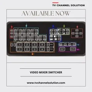 Use video mixer switcher for video production