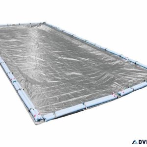 Pool Mate Heavy-Duty Silver In-Ground Winter Pool Cover
