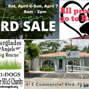 Charity Yard Sale  Puppy Meet and Greet  Refreshments