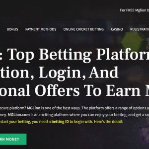 Mglion offers an exciting platform for betting enthusiasts