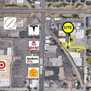 1050 South 200 West - Paved and Fenced Yard for Lease