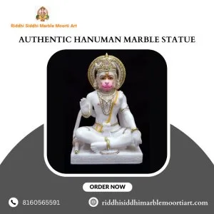Authentic hanuman marble statue from india