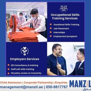 Occupational skills for special needs at manzil center, sharjah