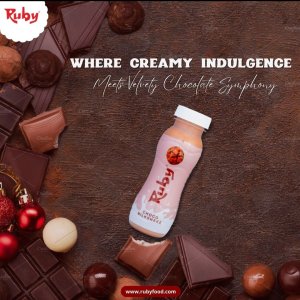 Experience ruby foods luxurious chocolate milkshake