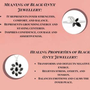 Shop genuine black onyx jewellery at jewelpin