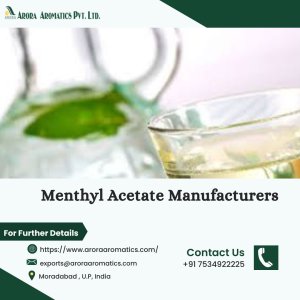 Menthyl acetate manufacturers