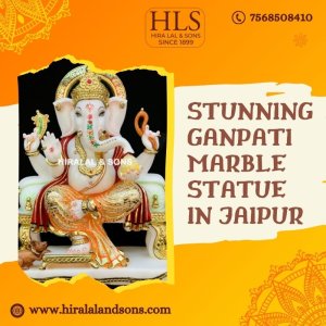 Stunning ganpati marble statue in jaipur