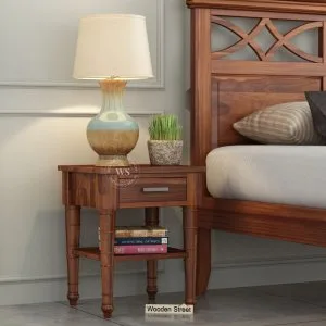Buy allan bedside table (honey finish) at 38% off online