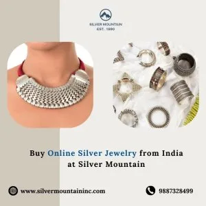 Buy online silver jewelry from india at silver mountain