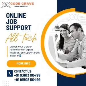 Android online job support from india