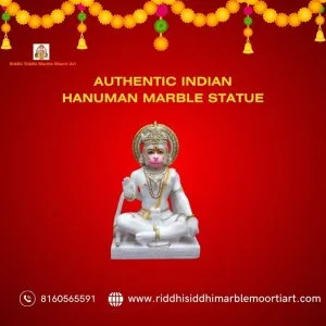 Authentic indian hanuman marble statue
