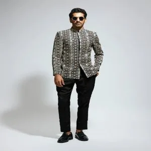 Bandhgala suit for men