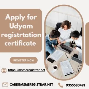 Apply for udyam registrtation certificate