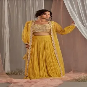 Indo western lehenga
