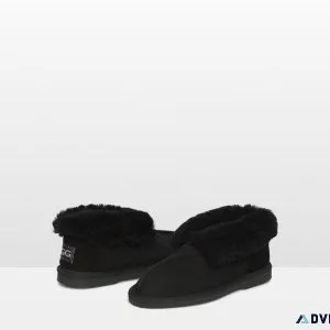 Shop Adult s Classic Sheepskin Slipper  Black Ugg Slipper