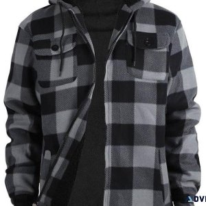 Christmas Sale 20% Off-Men s Plaid Fleece Lined Jacket