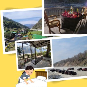 Riverside resort in corbett