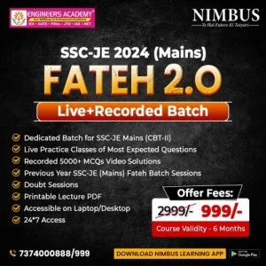 How to select a best coaching for ssc je mains 2024 preparation?