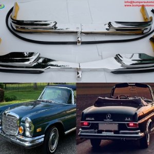 Mercedes w111 w112 cabriolet 280se 3, 5l v8 bumpers