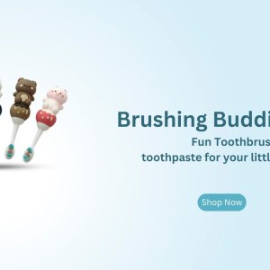 Dental care products at kidloo: dentist-approved brushes & paste