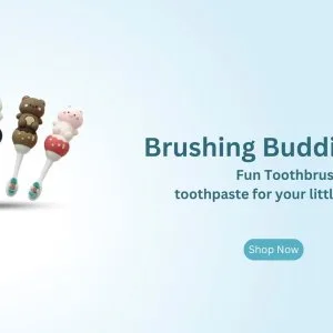 Dental care products at kidloo: dentist-approved brushes & paste