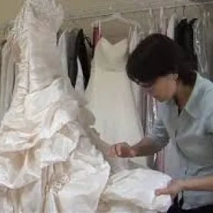 Wedding dress cleaning service
