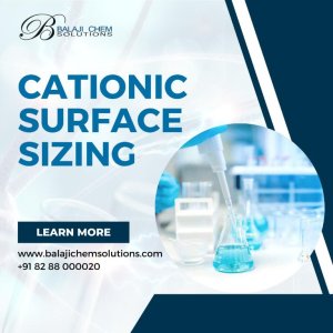Cationic surface sizing agents in the paper industry
