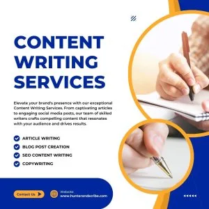 Website copy & content writing services