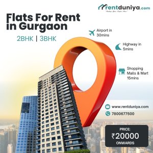 Find prime location flats for rent in gurgaon