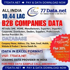 No1 b2b database provider companies in india