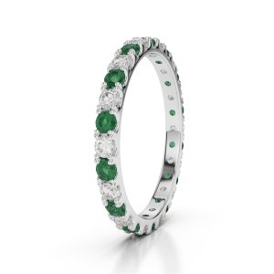 Amethyst eternity band
