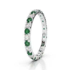 Amethyst eternity band